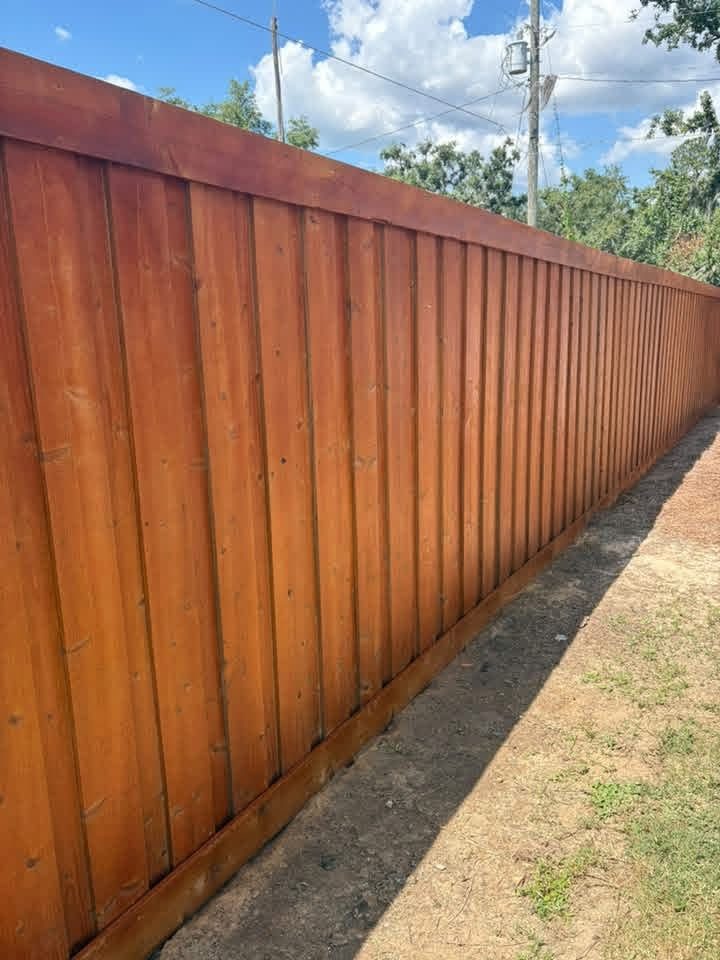 Fence Staining project — Derry, Massachusetts